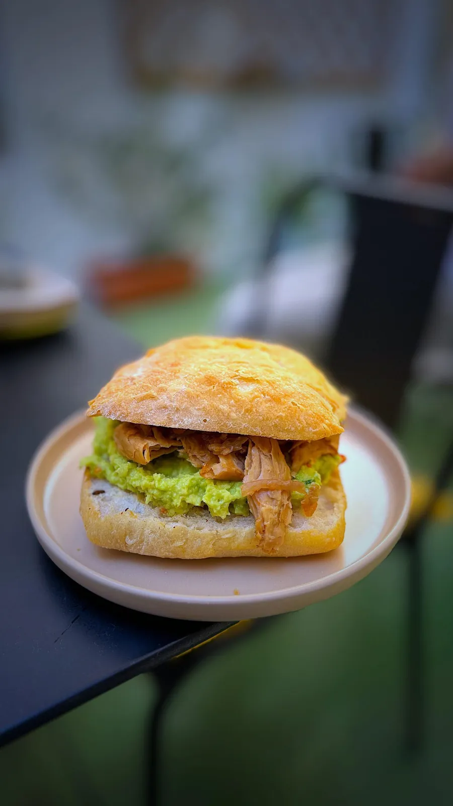 Ciabatta casera en un plato