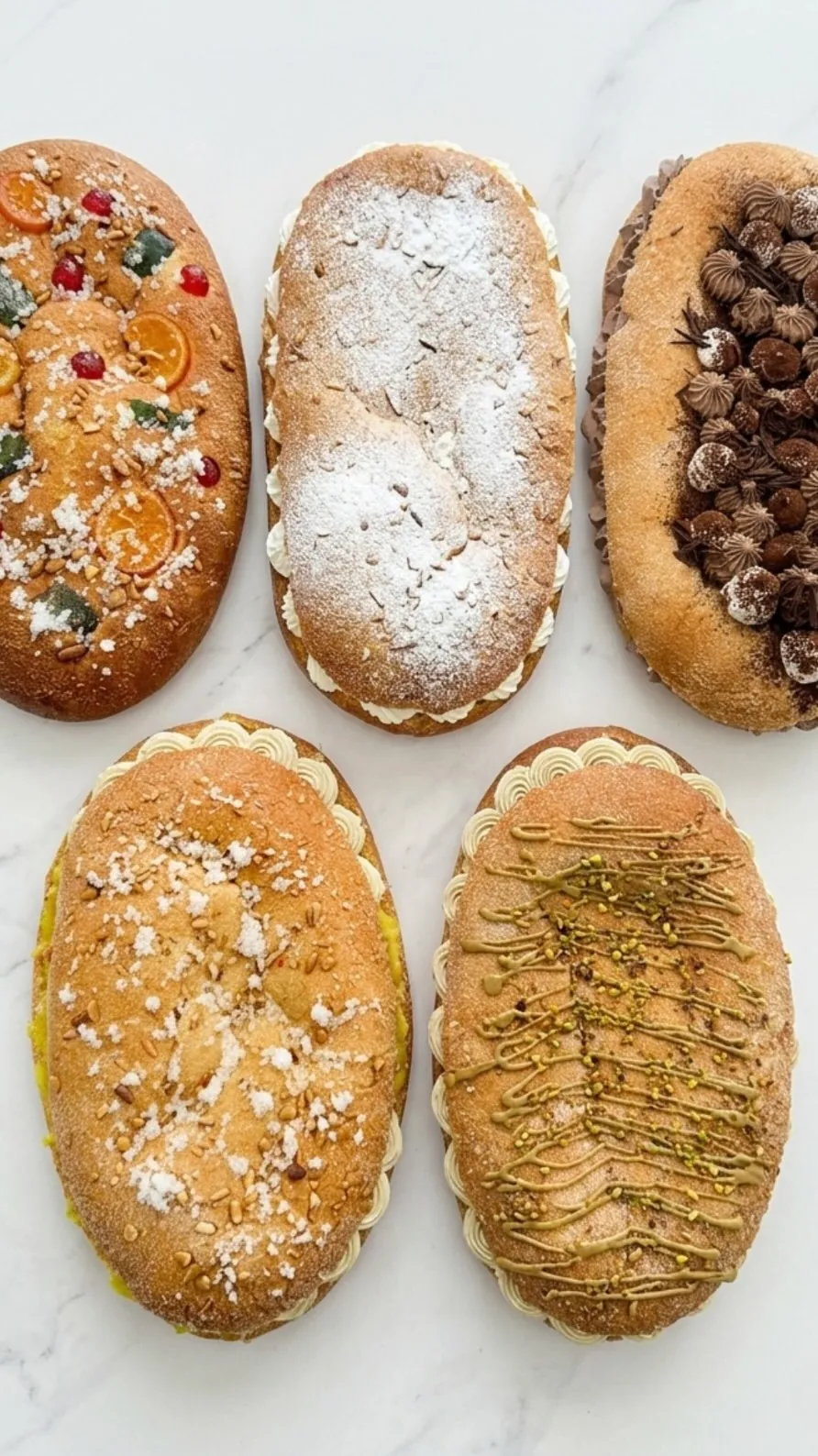 Dulces recién hechos sobre la mesa